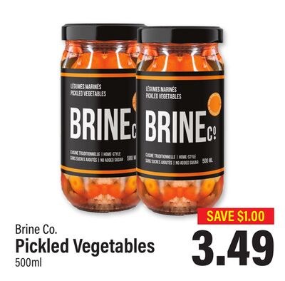 Brine Co. Pickled Vegetables