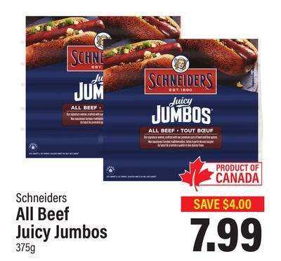 Schneiders All Beef Juicy Jumbos