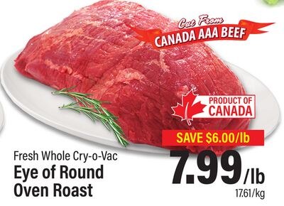 Eye of Round Oven Roast
