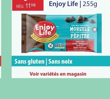 Pépites chocolat Enjoy Life 255g