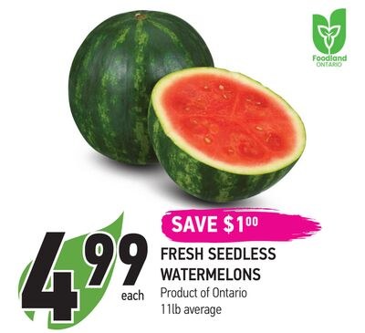 FRESH SEEDLESS WATERMELONS