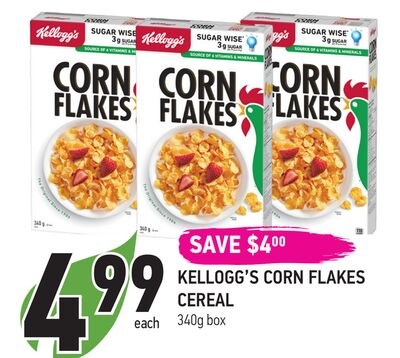 KELLOGG'S CORN FLAKES CEREAL