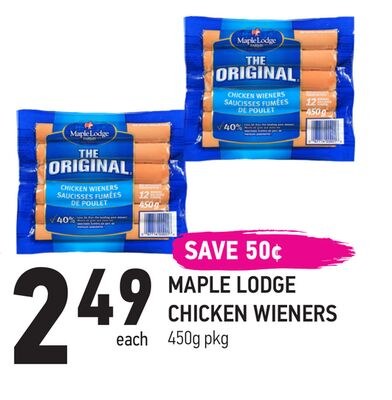 MAPLE LODGE CHICKEN WIENERS