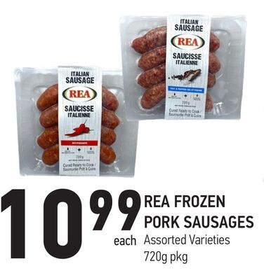 REA FROZEN PORK SAUSAGES