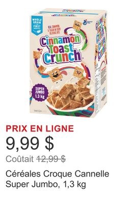 Céréales Croque Cannelle Super Jumbo, 1,3 kg