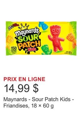 Maynards - Sour Patch Kids - Friandises, 18 × 6…