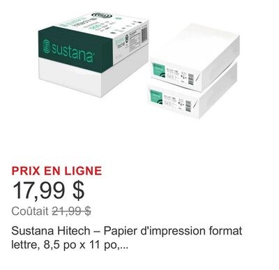 Sustana Hitech – Papier d'impression format let…