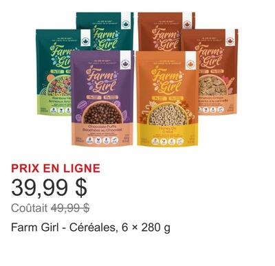 Farm Girl - Céréales, 6 × 280 g