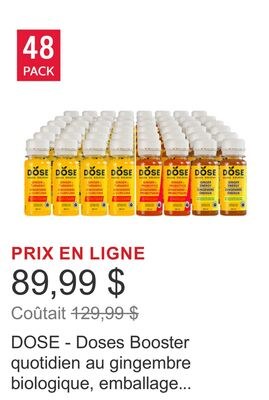 DOSE - Doses Booster quotidien au gingembre bio…