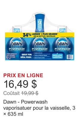 Dawn - Powerwash vaporisatuer pour la vaisselle…