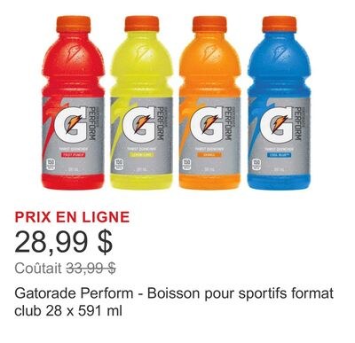 Gatorade Perform - Boisson pour sportifs format…