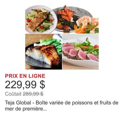 Teja Global - Boîte variée de poissons et fruit…