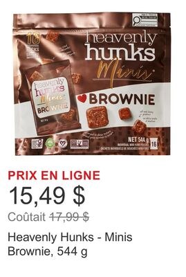 Heavenly Hunks - Minis Brownie, 544 g