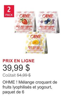 OHME ! Mélange croquant de fruits lyophilisés e…