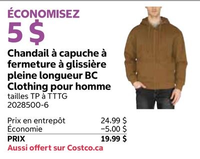 Chandail à capuche à fermeture à glissière plei…