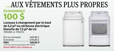 Laveuse à chargement par le haut de 6.2 pi³ ou …