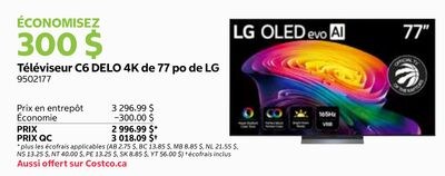 Téléviseur C6 DELO 4K de 77 po de LG