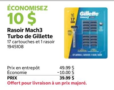 Rasoir Mach3 Turbo de Gillette