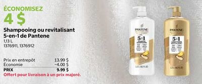 Shampooing ou revitalisant 5-en-1 de Pantene