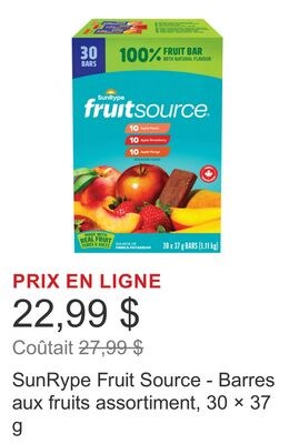 SunRype Fruit Source - Barres aux fruits assort…