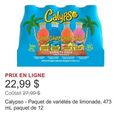 Calypso - Paquet de variétés de limonade, 473 m…