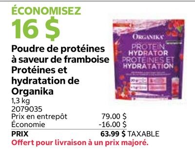 Protéines et hydration de Organika