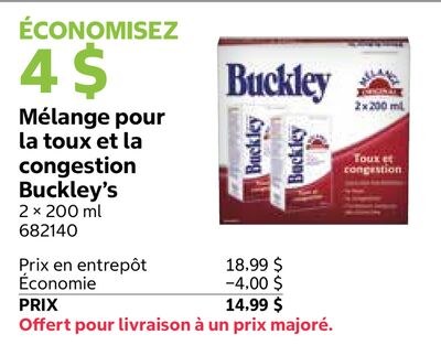 Mélange pour la toux et la congestion Buckley's
