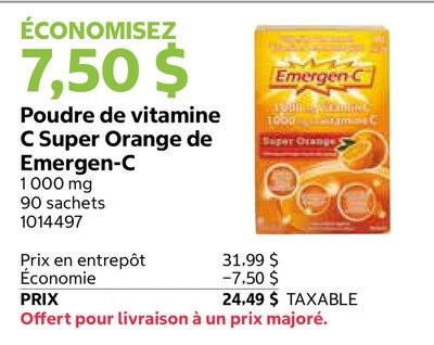 Poudre de vitamine C Super Orange de Emergen-C