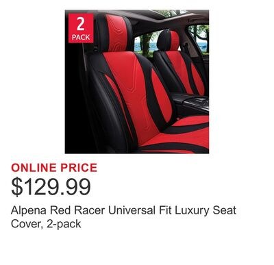 Alpena Red Racer Universal Fit Luxury Seat Cove…