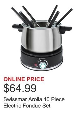 Swissmar Arolla 10 Piece Electric Fondue Set
