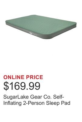 SugarLake Gear Co. Self-Inflating 2-Person Slee…