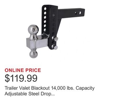Trailer Valet Blackout 14,000 lbs. Capacity Adj…