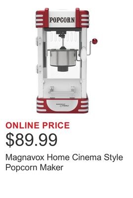 Magnavox Home Cinema Style Popcorn Maker