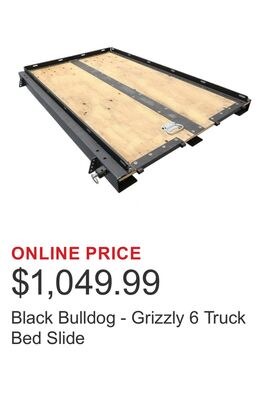 Black Bulldog - Grizzly 6 Truck Bed Slide