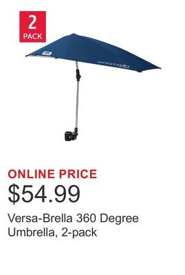 Versa-Brella 360 Degree Umbrella, 2-pack