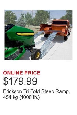 Erickson Tri Fold Steep Ramp, 454 kg (1000 lb.)