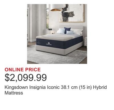 Kingsdown Insignia Iconic 38.1 cm (15 in) Hybri…