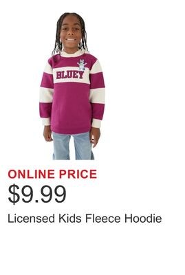 Licensed Kids Fleece Hoodie