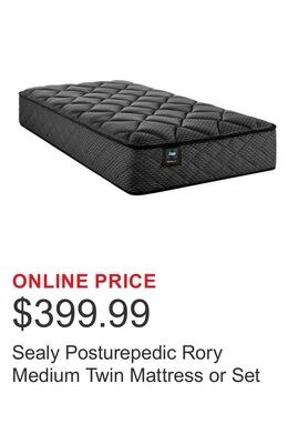 Sealy Posturepedic Rory Medium Twin Mattress or…