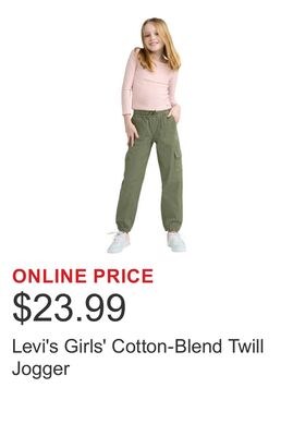 Levi's Girls' Cotton-Blend Twill Jogger