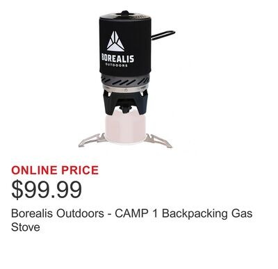 Borealis Outdoors - CAMP 1 Backpacking Gas Stove