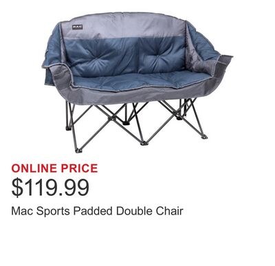 Mac Sports Padded Double Chair
