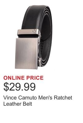 Vince Camuto Men's Ratchet Leather Belt