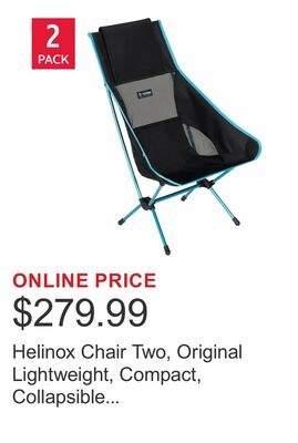 Helinox Chair Two, Original Lightweight, Compac…