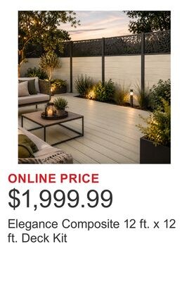 Elegance Composite 12 ft. x 12 ft. Deck Kit