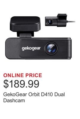 GekoGear Orbit D410 Dual Dashcam