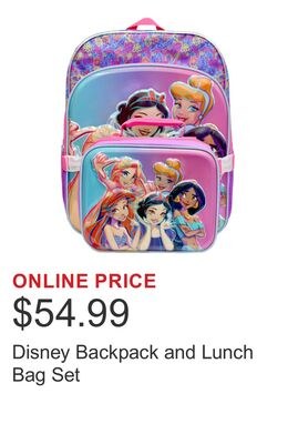Disney Backpack and Lunch Bag Set