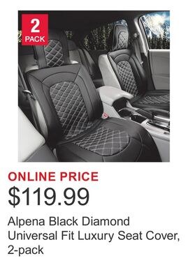 Alpena Black Diamond Universal Fit Luxury Seat …