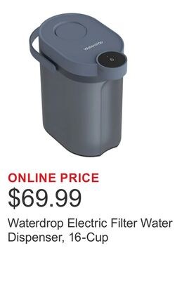 Waterdrop Electric Filter Water Dispenser, 16-C…