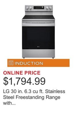LG 30 in. 6.3 cu ft. Stainless Steel Freestandi…